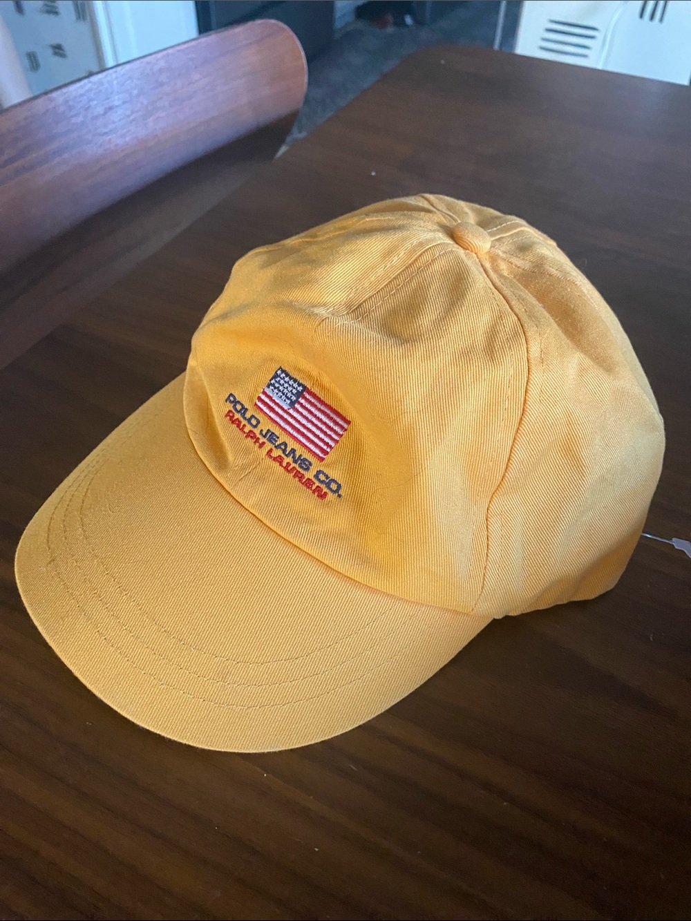 Ralph Lauren vintage Yellow Polo Jeans Co. Flag Cap